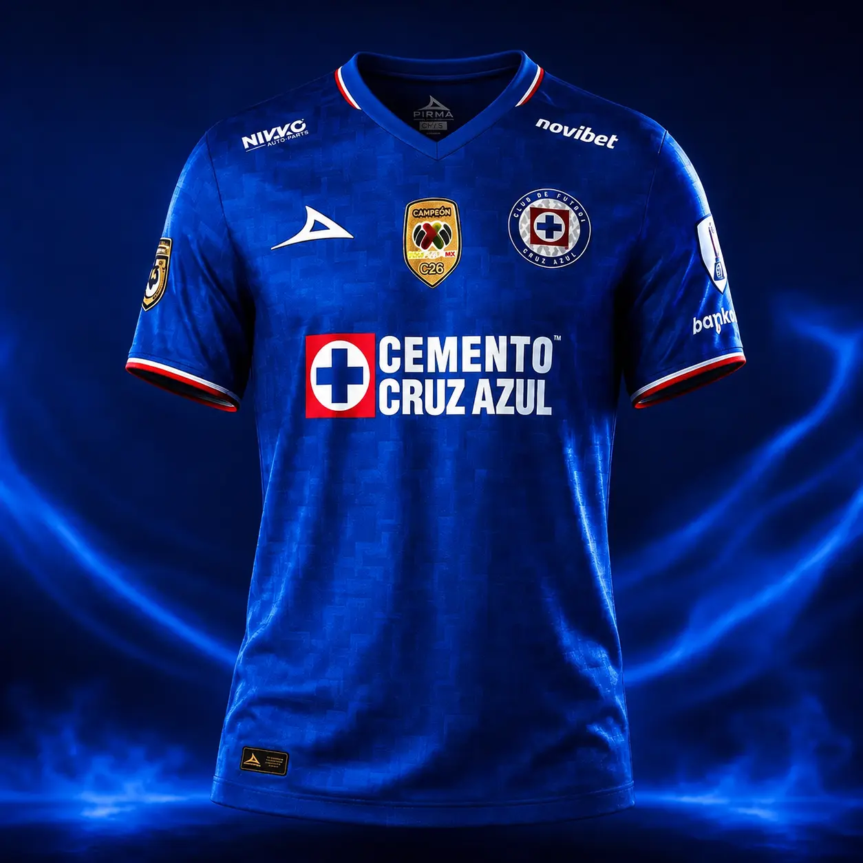 Blue Cruz Azul Home Jersey 2025/2026, Lightweight Short Sleeve Football Shirt, Breathable Athletic Active Top, Liga MX Gear, Men's Soccer Jersey, GIft For Him