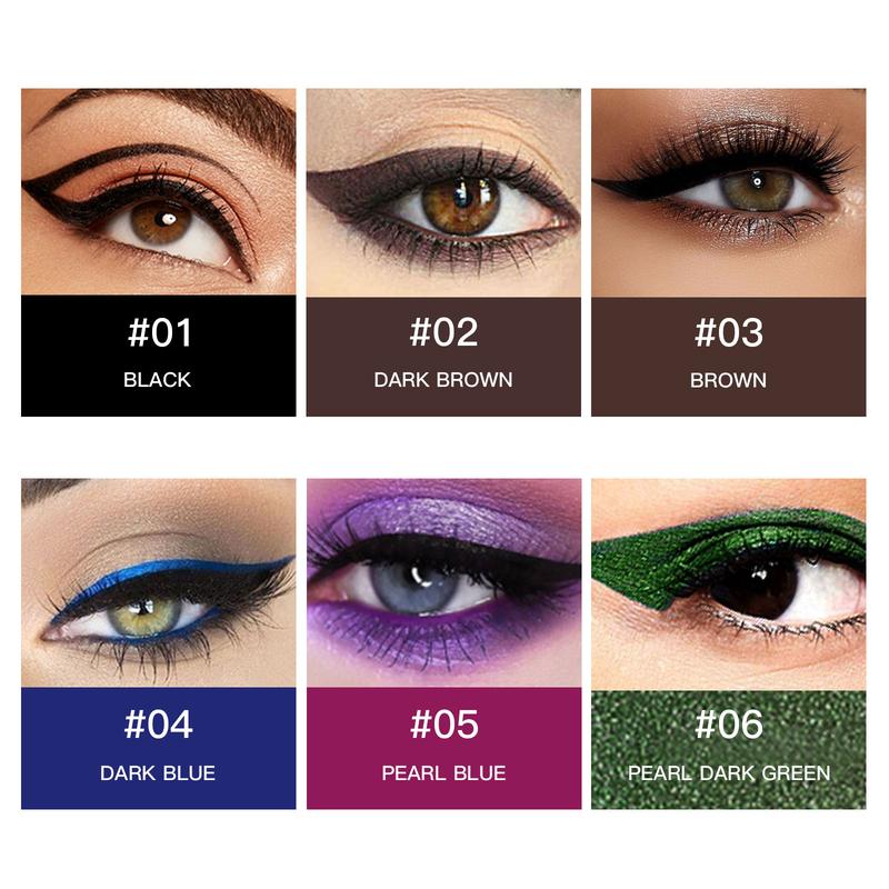 12 Color Gothic Eyeliner Pencil With Sharpener Set Makeup Smooth Matte Lipliner Waterproof Eyeshadow Pens Shine Pearl Smoky Punk Freckle Pen Cosmetic