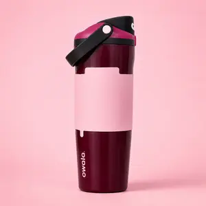 Owala Pink Travel Bottle 32oz – Modern Insulated Sports Water Bottle with Easy Sip Lid, Trendy Aesthetic Drinkware Gift Idea