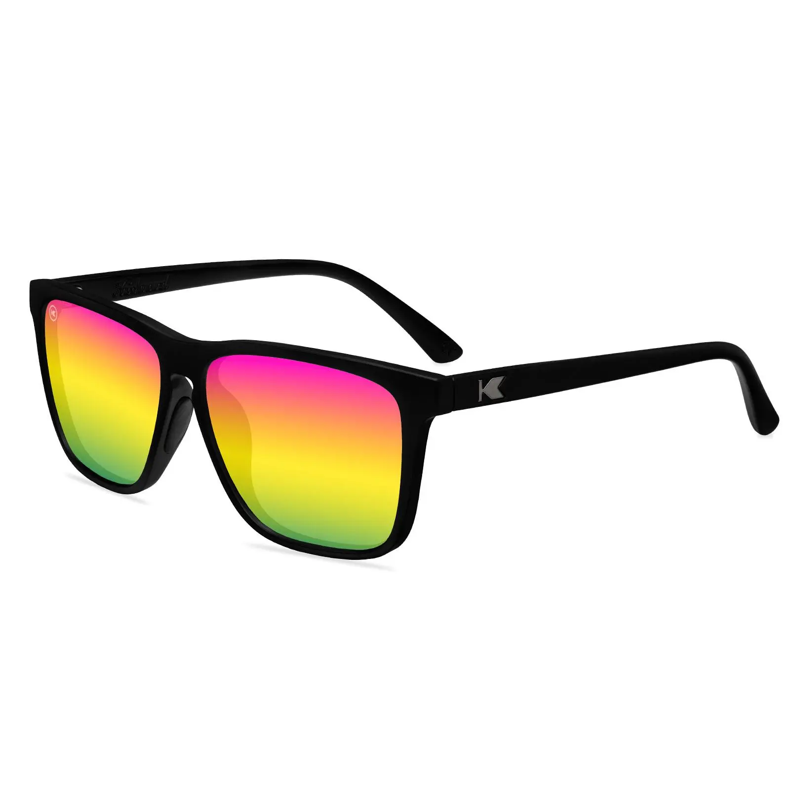 Sunglasses by Knockaround - Fast Lanes Sport - Rainbow On Black