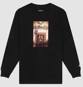 Brand New Air Jordan Mens Jumpman Chimney Long Sleeve Shirt Black SM