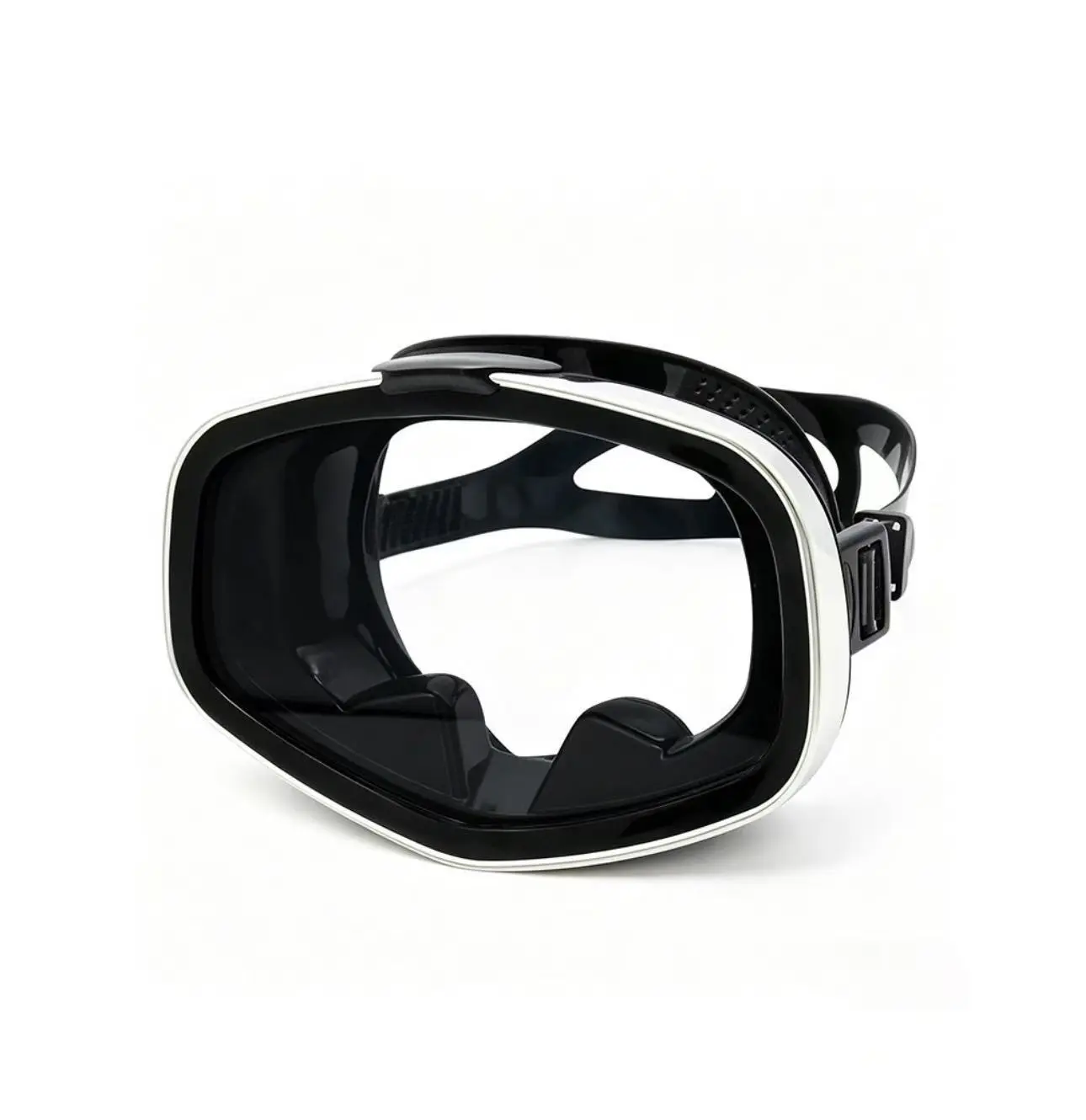 Low-Volume Diving Mask for Adults, Anti-Fog Tempered Glass, Contoured Silicone Skirt with Watertight Seal & Adjustable Fit for Snorkeling and Freediving