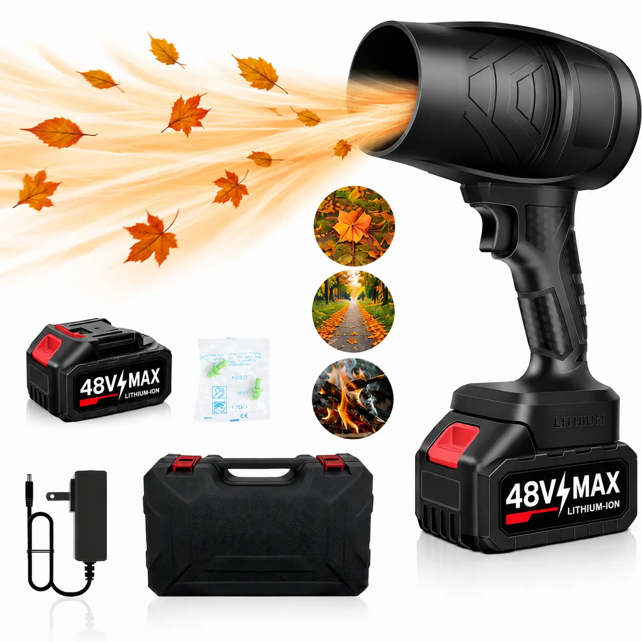 Turbo Jet Blower with Pure Copper Motor, Violent Turbo Fan Leaf Blower, Car Drying After Wash, Handheld Snow Blower, Cordless Power Air Duster – Fix Home & Garden, Great Holiday Gift Choice