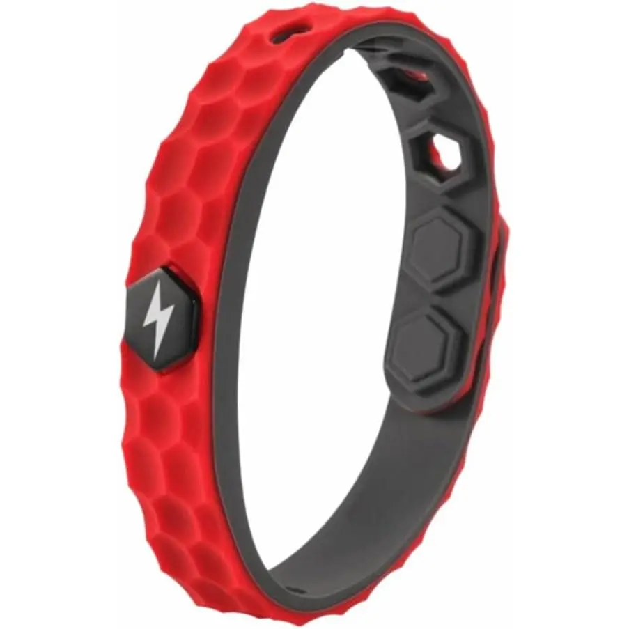 Adjustable Silicone Bracelet for Men, 10inch Breathable Wristband with Designed Anti-Static Protection