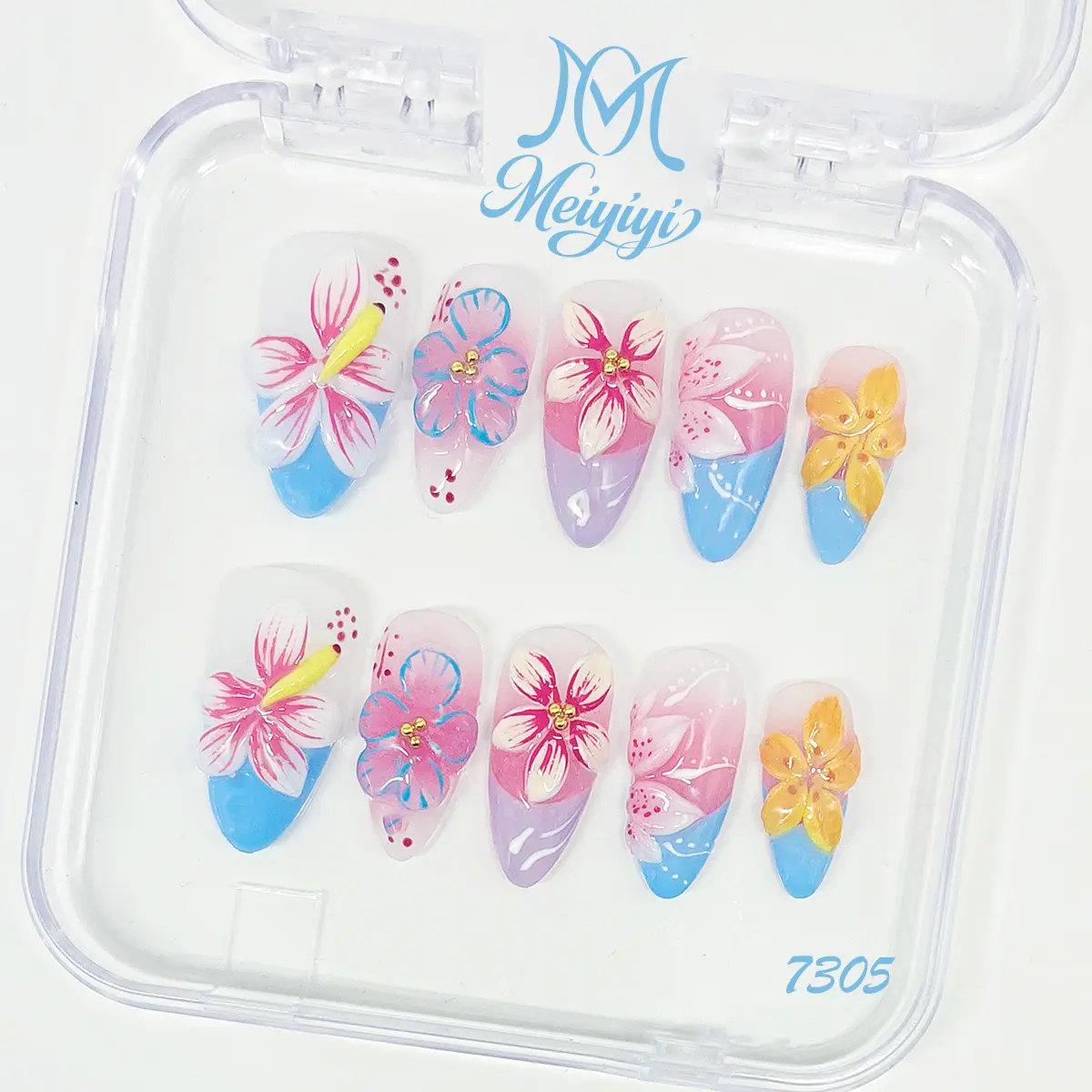 .DP.7305.3D Carved Wearable Nails