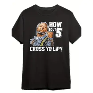 5 across Your Lips Sanford and Son TV Show Redd Foxx T-shirt Funny Men's Short Sleeve Pattern T-shirt