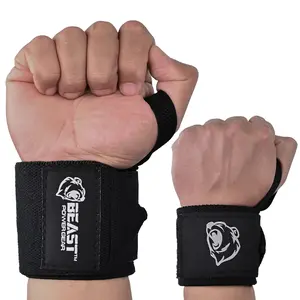 Wrist Wraps for Weightlifting 18” Premium Quality Wrist Support for Bodybuilding Heavy Duty Thumb Loop Powerlifting, Strength Training for Men and Women