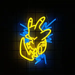 Neon Sign, Anime Neon Signs for Wall Decor Decorative Wall Light LED Light-up Signs for Home Decor Suitable for Bedrooms, Man Caves, Gaming Rooms, Parties, Clubs, Pubs, Bars Christmas, Halloween, Easter Gifts USB Operated, Led Neon Lights