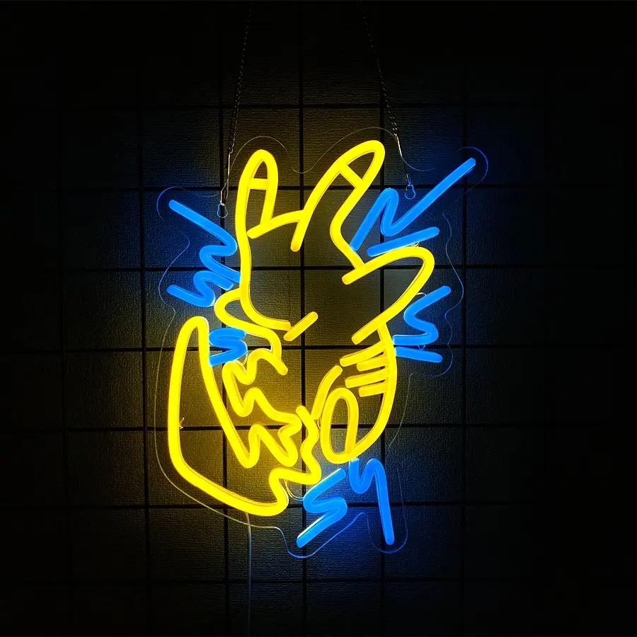 Neon Sign, Anime Neon Signs for Wall Decor Decorative Wall Light LED Light-up Signs for Home Decor Suitable for Bedrooms, Man Caves, Gaming Rooms, Parties, Clubs, Pubs, Bars Christmas, Halloween, Easter Gifts USB Operated, Led Neon Lights