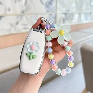 ACEBOY for Nissan with Keychain Accessories, Premium Soft TPU Full Protection Key Case for 2023 2024 Rogue Pathfinder Versa 2025 Sentra Patrol Armada Smart Key Shells