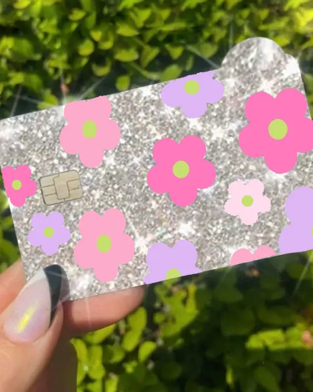 ExotixCard ultra bling reflective card skin back information