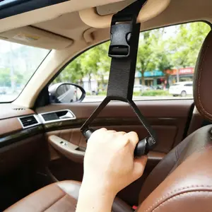 Adjustable Door Handle Assist Grip | Ergonomic Nylon Handle, Heavy-Duty Entry/Exit Support, Sturdy Base, Easy Tool-Free Installation, U