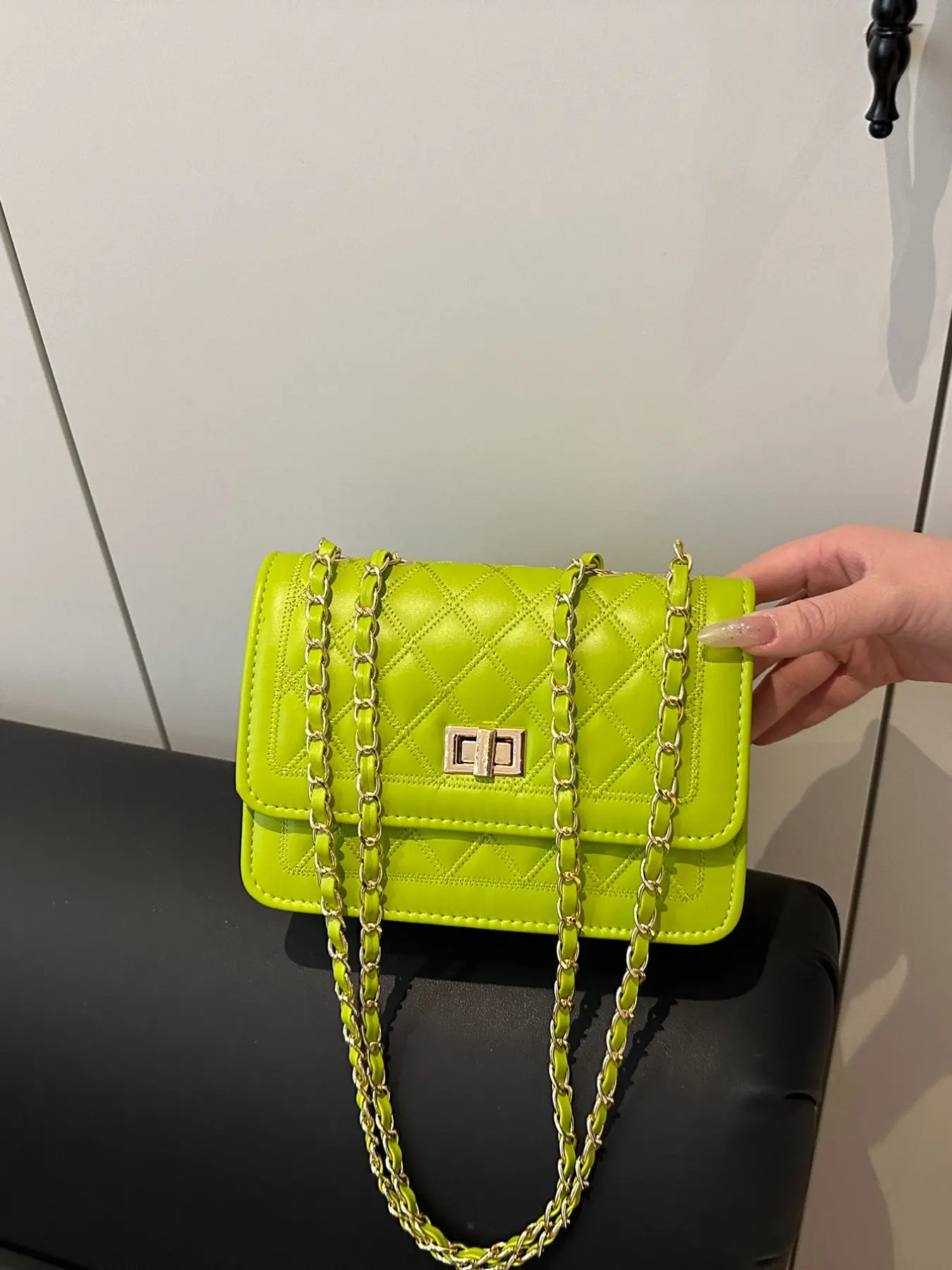 Elegant Multicolor Quilted Chain Shoulder Bag, Fashionable Small Crossbody Bag with Buckle, Perfect for Evening and Daily Use, Commuter Crossbody Bag, Handbag Shoulder Bag, Embellished Shoulder Bag, Crossbody Purse, Stylish Crossbody Bags
