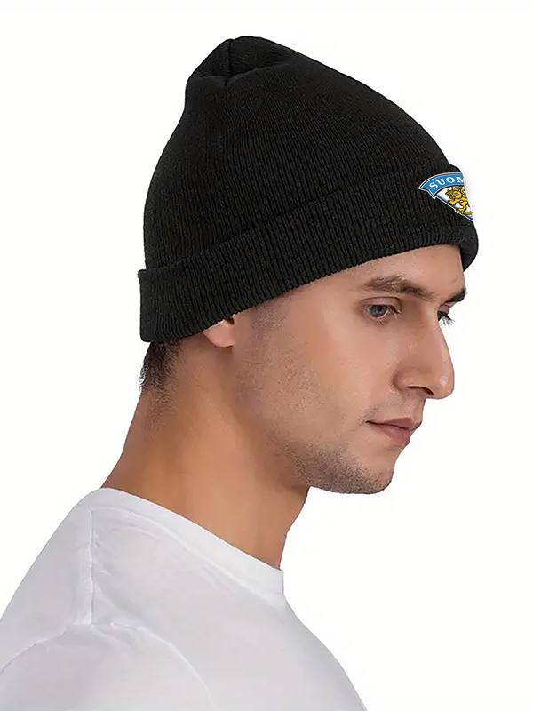 Winter Warm Knit Beanie Hat with Finnish Lion Emblem Print for Outdoor Sports Activities and Casual Wear Designed for Adults Winter Season Cold Weather Protection for Holiday Gifts Christmas and New Year Celebrations Winter Accessories Winter Warm Knit Beanie Hat with Finnish Lion Emblem Print for Outdoor Sports Activities and Casual Wear Designed for Adults Winter Season Cold Weather Protection for Holiday Gifts Christmas and New Year Celebrations Winter Accessories