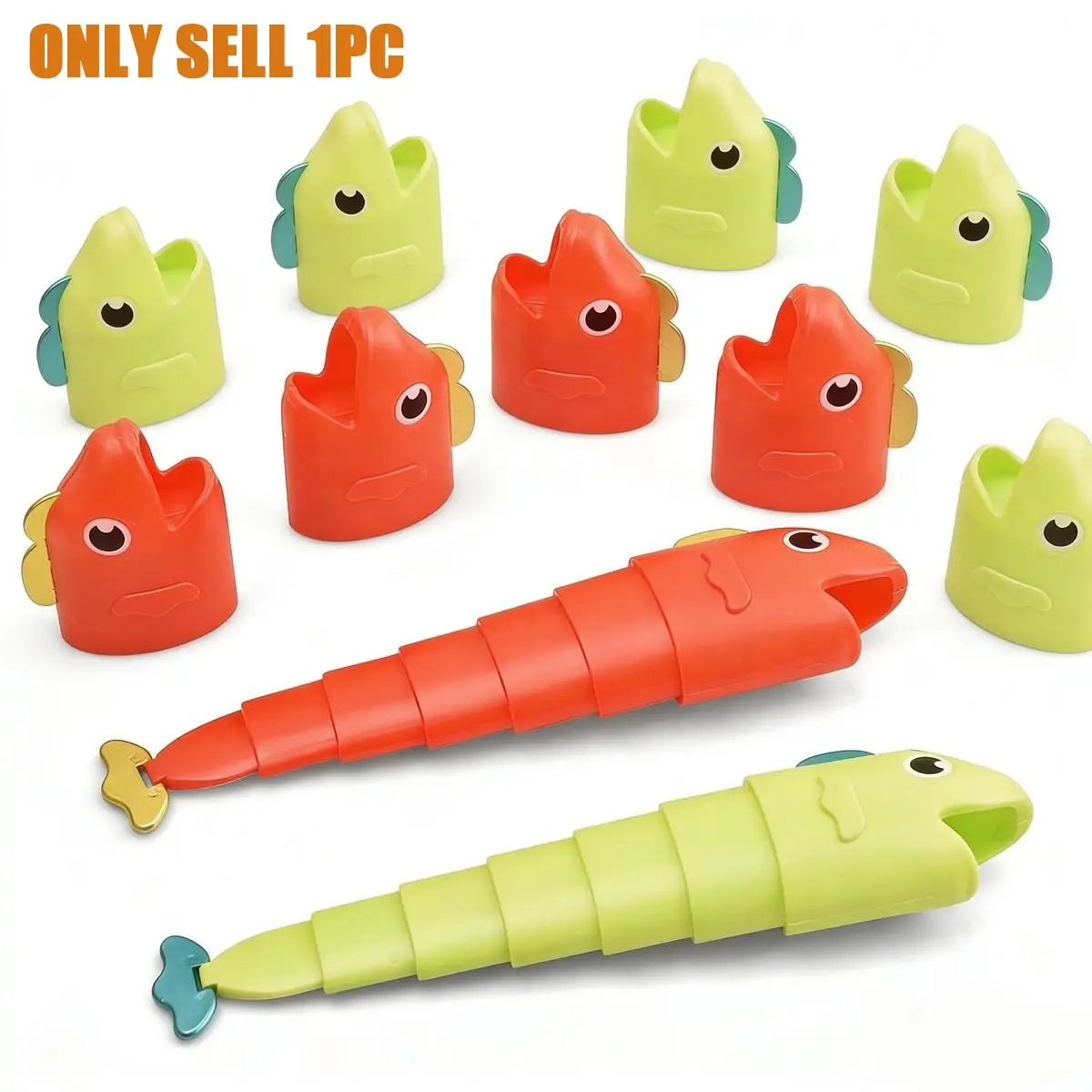 Educational Insights Reel Big Catch Game - Preschool Math Games for 4 Year Olds, Math Learning Tools, Who Can Catch the Longest Fish Game, Kindergarten Learning Activities, Fishing and Counting Games for Kids
