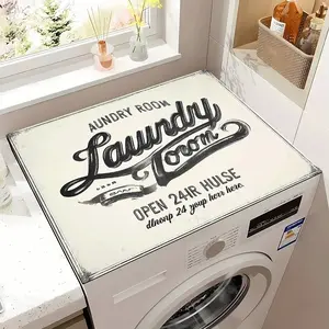 Creative Laundry Room Decorative Mat, Anti-Slip Washing Machine Pad, Home Anti-Stain Rug, Fashion Home Decoration Mat