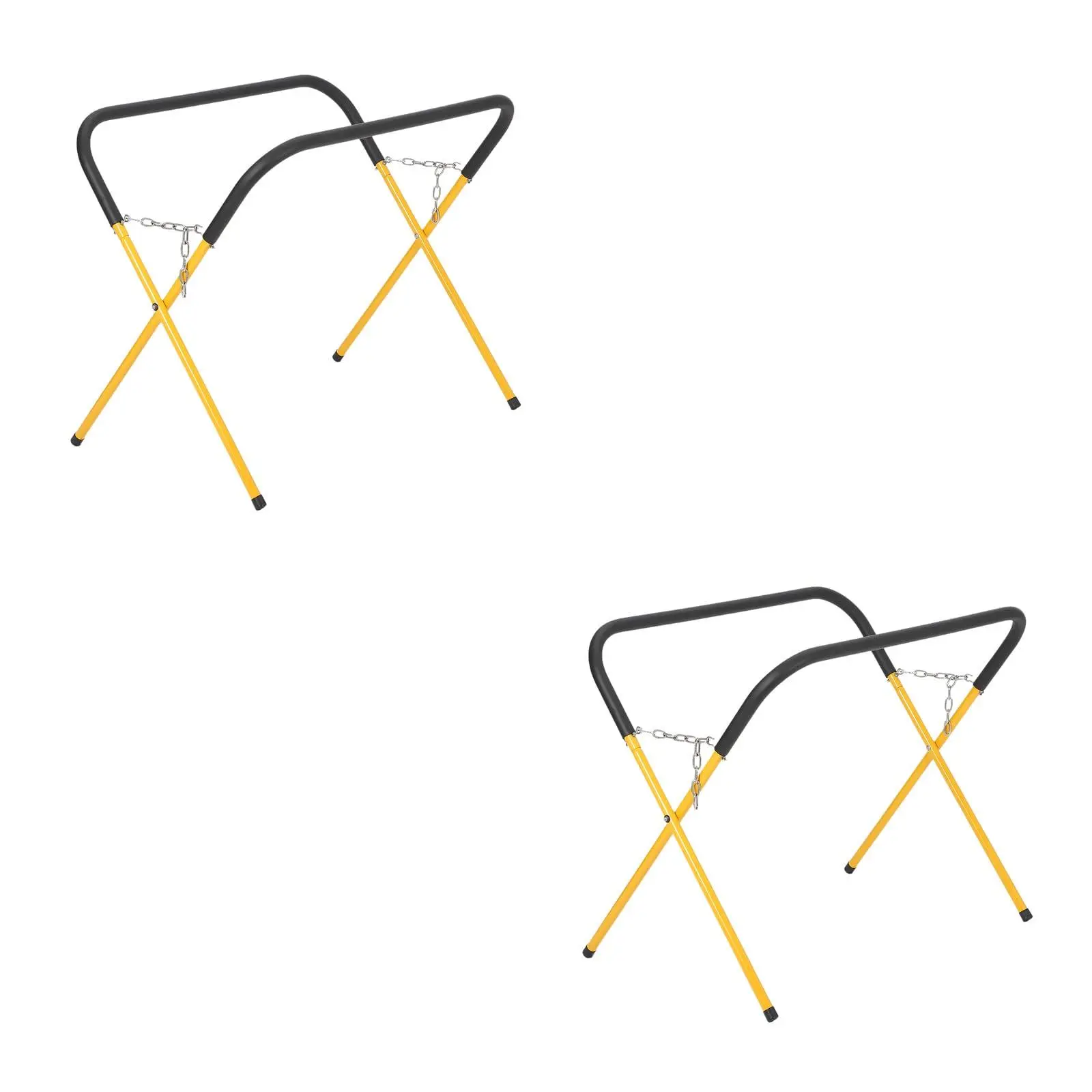 Gaomon Sturdy 2-Piece Heavy-Duty Tubular Steel Frame Work Stand Set, 750 LBS Capacity, Thick Foam Padding, Folding Legs, Adjustable Height, All Seasons Indoor/Outdoor Use for Garage, Shop (No Waterproof Feature)