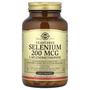Solgar Selenium, Yeast-Free, 200 mcg, 250 Tablets
