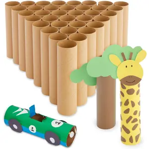 Paper Towel Tubes - Cardboard Tubes for Crafts & DIY Classroom Projects - Bulk Empty Craft Rolls for Teachers & Crafters - 36 Reliable Brown Rolls, 1.6 x 5.9 in