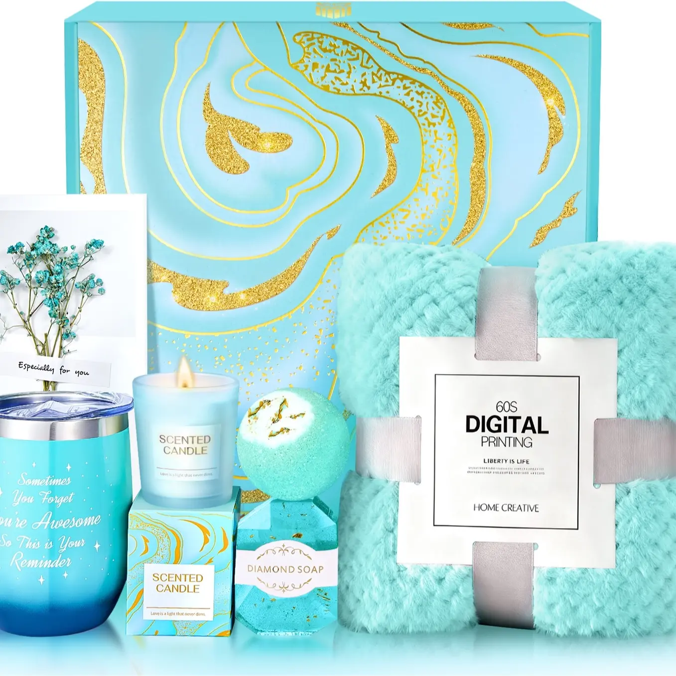 Jasmine Flannel Blanket Set