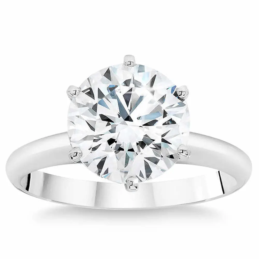 Platinum 3.14Ct Certified Diamond Solitaire Engagement Ring Lab Grown Platinum 3.14Ct Certified Diamond Solitaire Engagement Ring Lab Grown