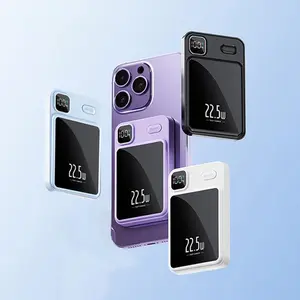 Portable Wireless 15W Fast Charging Power Bank, 1 Count 10000mAh USB Type-C Fast Charging Power Bank, LED Digital Display Mobile Power for Outdoor Travel, Phone, Powerbank