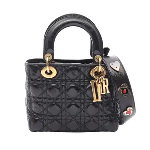 Pre-owned Dior Calfskin Shoulder Bags LADY MY ABCDIOR leather 2way handbag