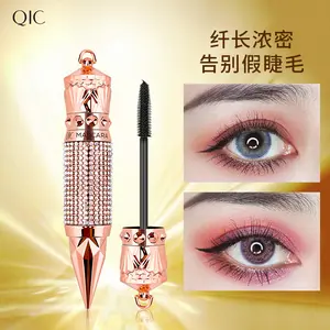 QIC Internet Celebrity Queen Scepter Mascara Waterproof Smudge-proof Lengthening Thickening Curling Diamond Mascara Makeup