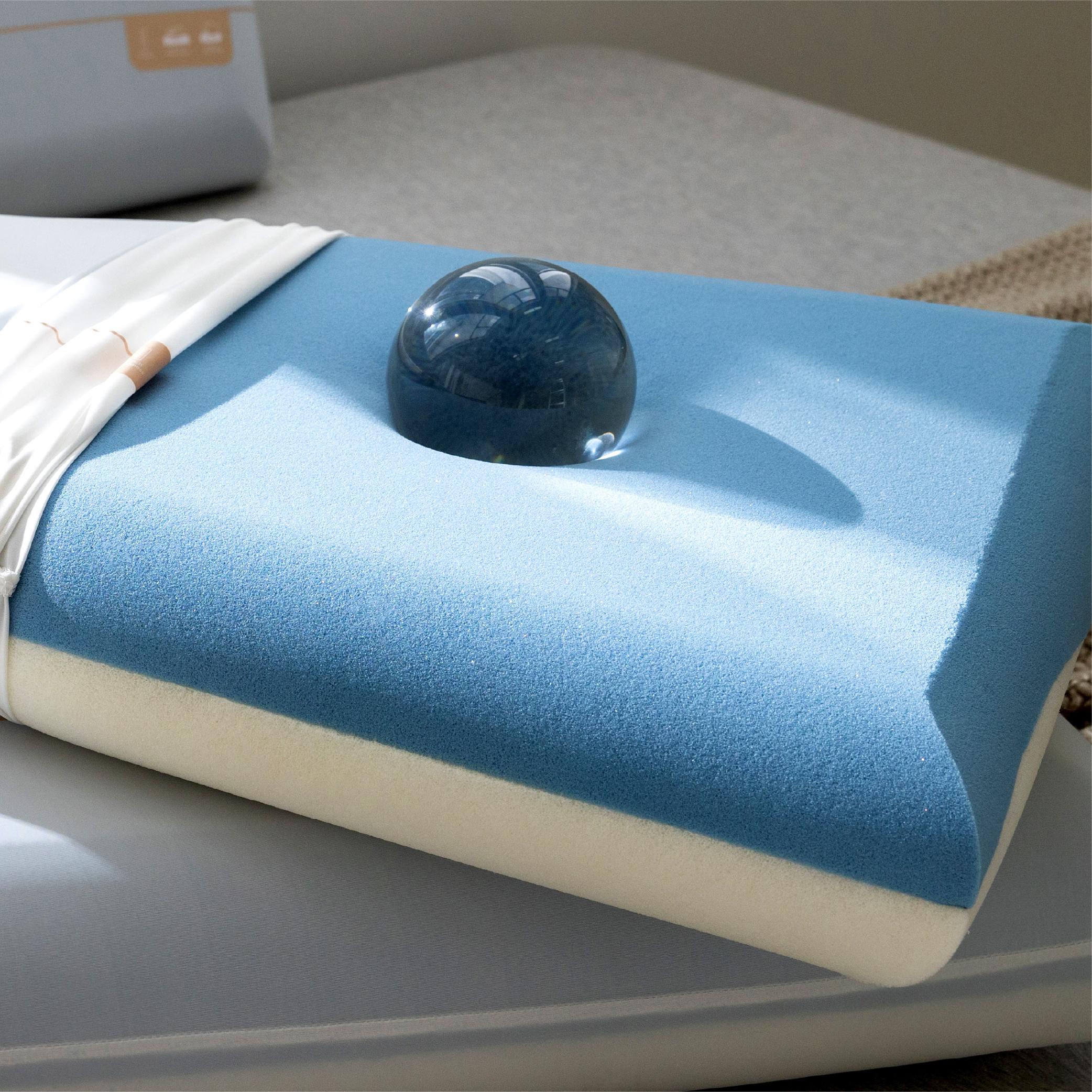 Deep Sleep Memory Foam Ergonomic Pillow for Side & Back Sleepers - Premium Comfort with Double Core Memory Foam ergonomic  pillos Rejuvenating