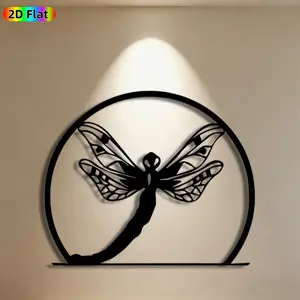 1pc Dragonfly Metal Wall Art, Exquisite Dragonfly Statue Mural, Ideal Gift for New Year, Easter, Nature Decor Enthusiasts, Weather-Resistant Metal Wall Decor Wall Sculptures, Perfect for Garden Fence & Living Room Wall, Charming Outdoor & Indoor Decor