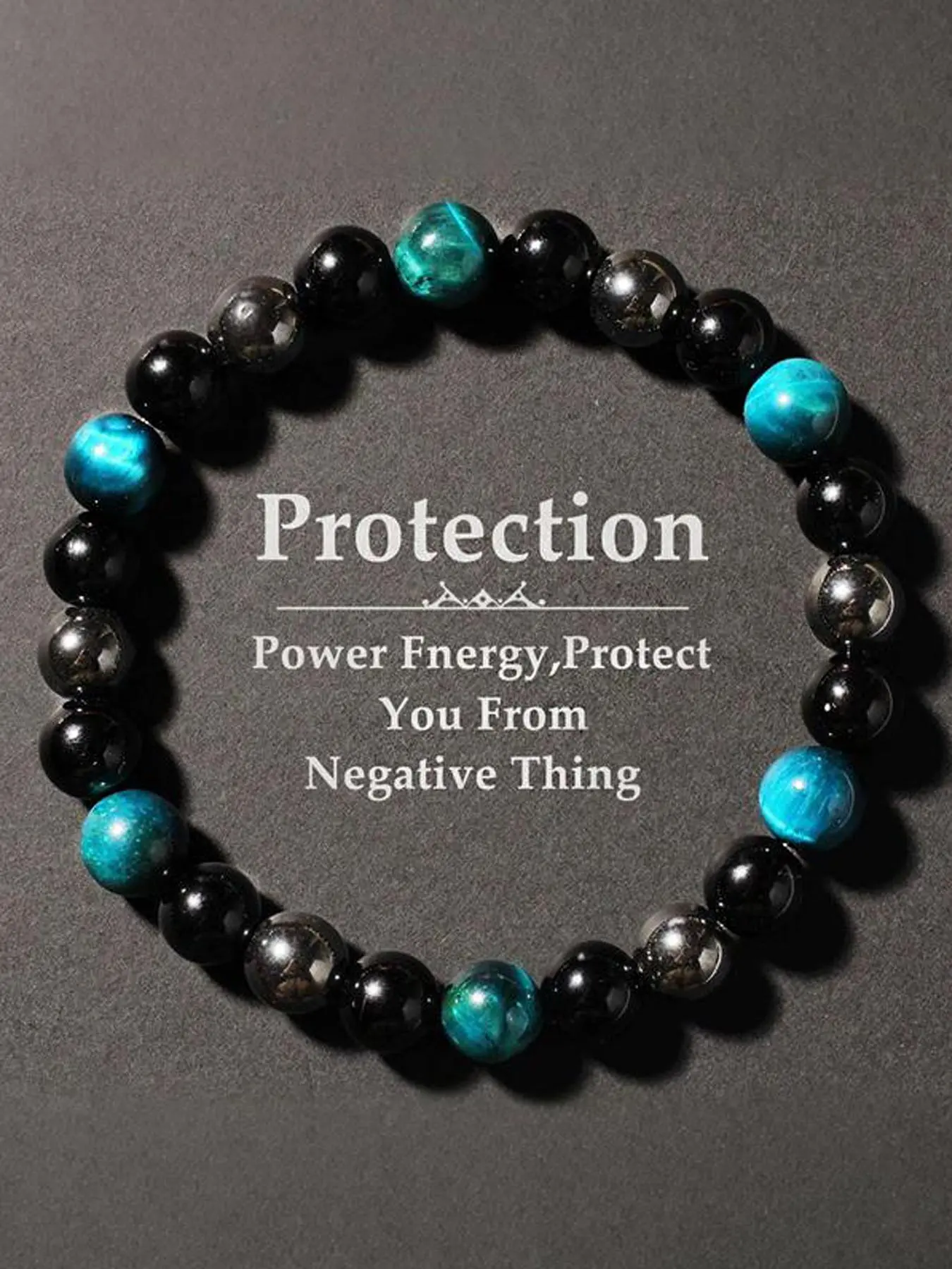 Mystical Triple Shield Bracelet, Energy Armor of Wealth and Protection, Unisex Temperament Purification Jewelry, Triple Protection Bracelet, Adjustable Bracelets, Crystal Bracelet