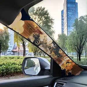 Jdm Car Interior A-Pillar Modification Kit, Universal Style Upgrade Set, Self-Adhesive Elastic Patch for Gemini Zodiac Sign, Car Interior Decor