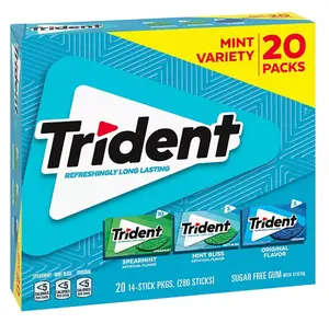 Trident Mint Variety Pack Sugar Free Gum 14 pcs., 20 Pack
