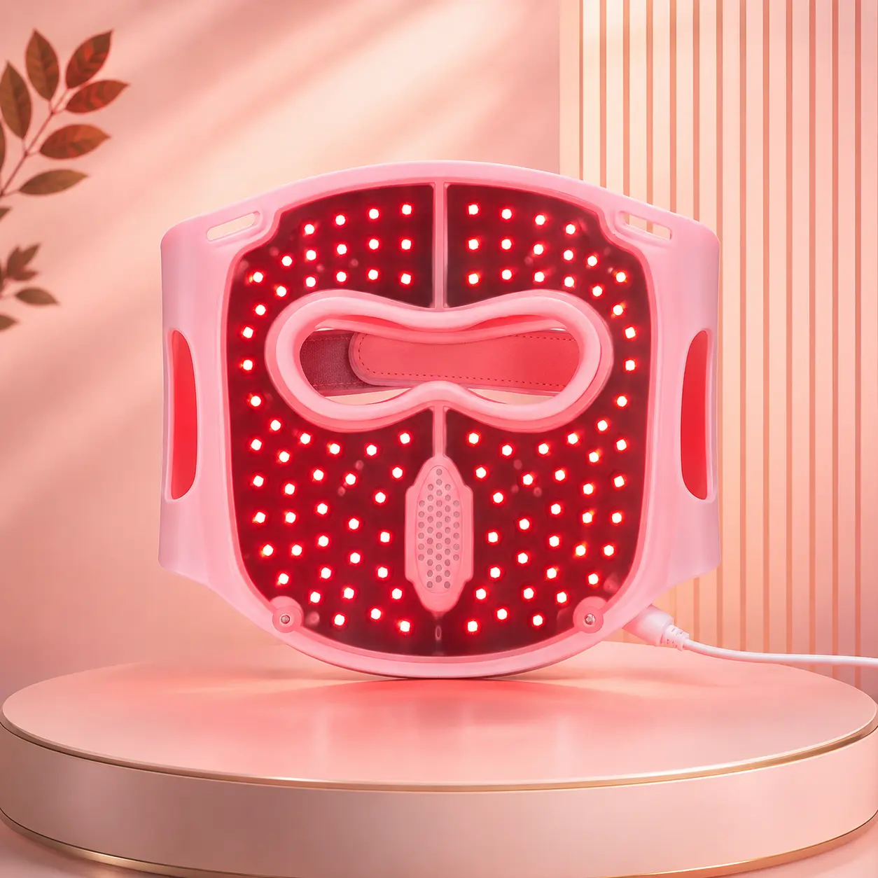Elevana Red Light Therapy Face Mask, Lightweight 6-Color LED Face Mask for Skin Rejuvenation, Anti-Aging, Fine Lines, Wrinkles, Even Skin Tone & Daily Skincare Facial, Red Light Therapy Mask, External Power