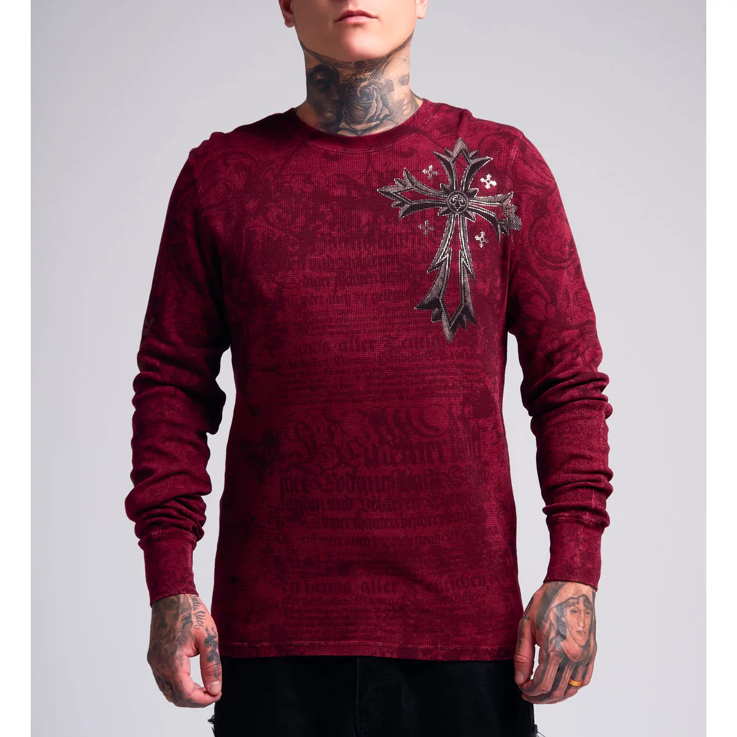 Affliction Men's Long Sleeve Thermal Rising Passage