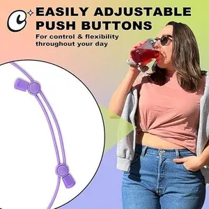 Lightweight adjustable waistband for cropped tops, tucked into pants, cropped oversized tops, layering, shortening dresses and seamless fashion tips for tucking into shirts and sweater top sizes