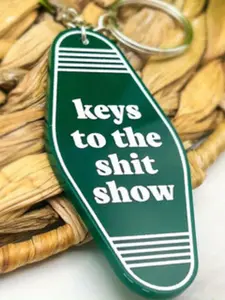 Keys To The Shit Show Keychain, Durable Keychain, Fashion Accessories for Men & Women, Trendy All-match & Exquisite Keychain for Birthday Gift