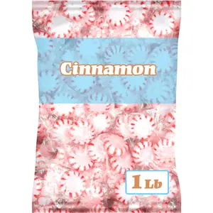 Snackathon Starlight Peppermint Cinnamon Candy, Individually Wrapped, 1 Pound Bag