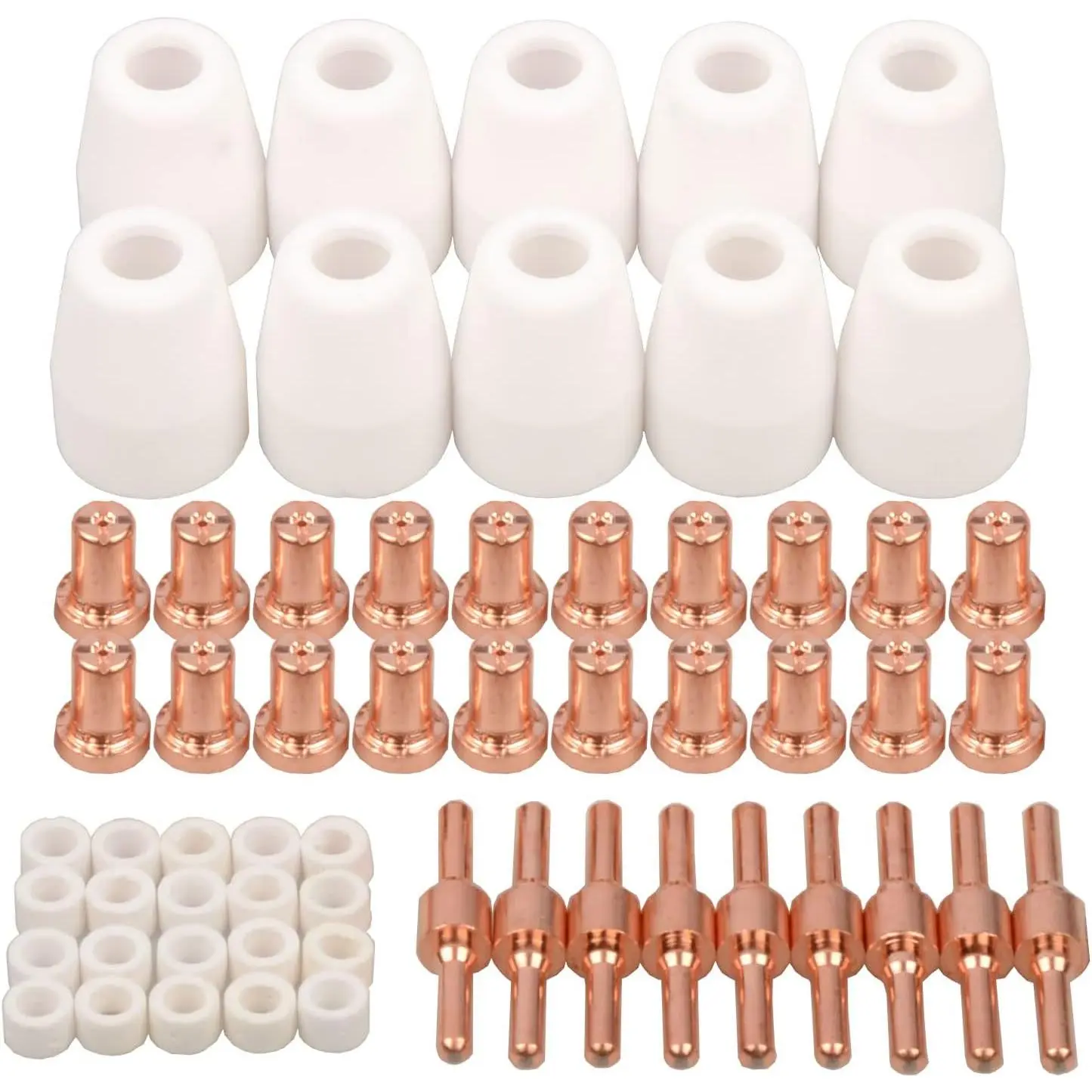 60 count PT-31 Extended Air Plasma  Nozzle Electrode Consumables Fit CUT-40 CUT-50D CT-312