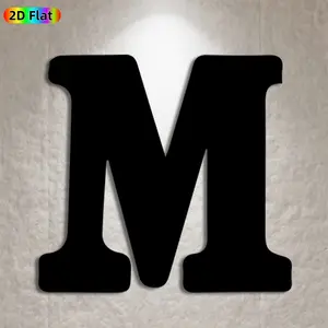 1pc Letter M Metal Wall Art, Bold Letter M Statue Mural, Ideal Gift for New Year, Christmas, Monogram Decor Enthusiasts, Rust-Resistant Metal Wall Decor Wall Sculptures, Perfect for Living Room Wall & Garden Fence, Stylish Home Decor Accent