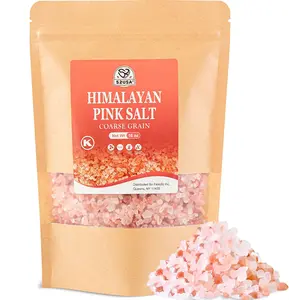 Himalayan Pink Salt Coarse, Coarse Grain 1 lb, Pink Himalayan Sea Salt, Sea Salt for Grinder Refill, Himalayan Salt, Pink Salt, No Artificial Colors, No Additives, No Gluten, Kosher Certified