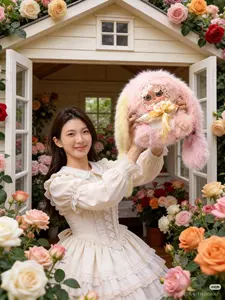 Jiimo 600% Rose Dream lsland Plush Series Blind Box