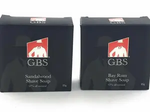 Sandalwood & Bay Rum 97% Natural Shave Soap Puck (2 Pack) 3Oz Man Gift Valentine