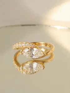 1 PC Stylish Water Drop Oval Horse Eye Shape Zirconia ring for Women Fashion Jewelry for Festival Party Daily Clothing Decor Trendy Exquisite Wedding Engagement Promise Ring Ladies Anniversary Party Birthday Valentine's Day Festival Gift for Girlfriend