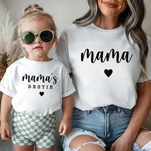 Mama and Mamas Bestie Tshirts, Mothers Day Gift, Mom Daughter Outfits, Matching Mommy Me Tees, Mama t shirts, New Mom Gift, Shirts Women