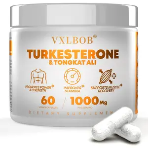 VXLBOB Turkesterone & Tongkat Ali 1000mg per Serving 60Vegan Capsules for Fitness Energy & Muscle SupportTurbocharge Your Journey