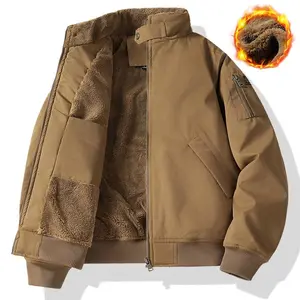 Men'S Heavyweight Winter Jacket - Thermal Insulated Zip-Up Coat with Stand Collar, Long Sleeve Cold Weather Outerwear, Front Pockets - Formal & Casual Outerwear for, Thick, Winter Clothes For Men, Winter Jacket For Men