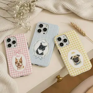 Custom Pet Phone Case, Personalized Dog Portrait from Photo Phone case IP 17 16 15 14 13 12 11 Pro Max