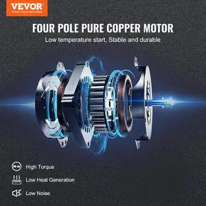 fathersdaygift  VEVOR Vacuum Pump, 6 CFM, HVAC 2 Stage Rotary Vane Vacuum Pump, for R134a R22 R410a Systems, Auto AC Vacuum Pump Kit with Oil Bottle, for Automotive Air Conditioner Maintenance Resin DegassingVEVOR Super Brand Day