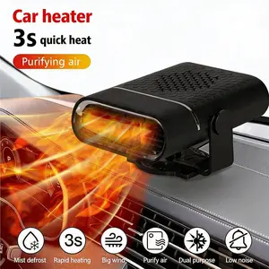 Upgraded High-Power Car Heater, Portable Car Heater and Defroster, Windshield Defogger, Makes driving vision clear, 360° Rotation Car Heaters for Vehicle for Winter, 12 Volt Car Heater That Plugs Into Cigarette Lighter Perfect New Year Gift ldea